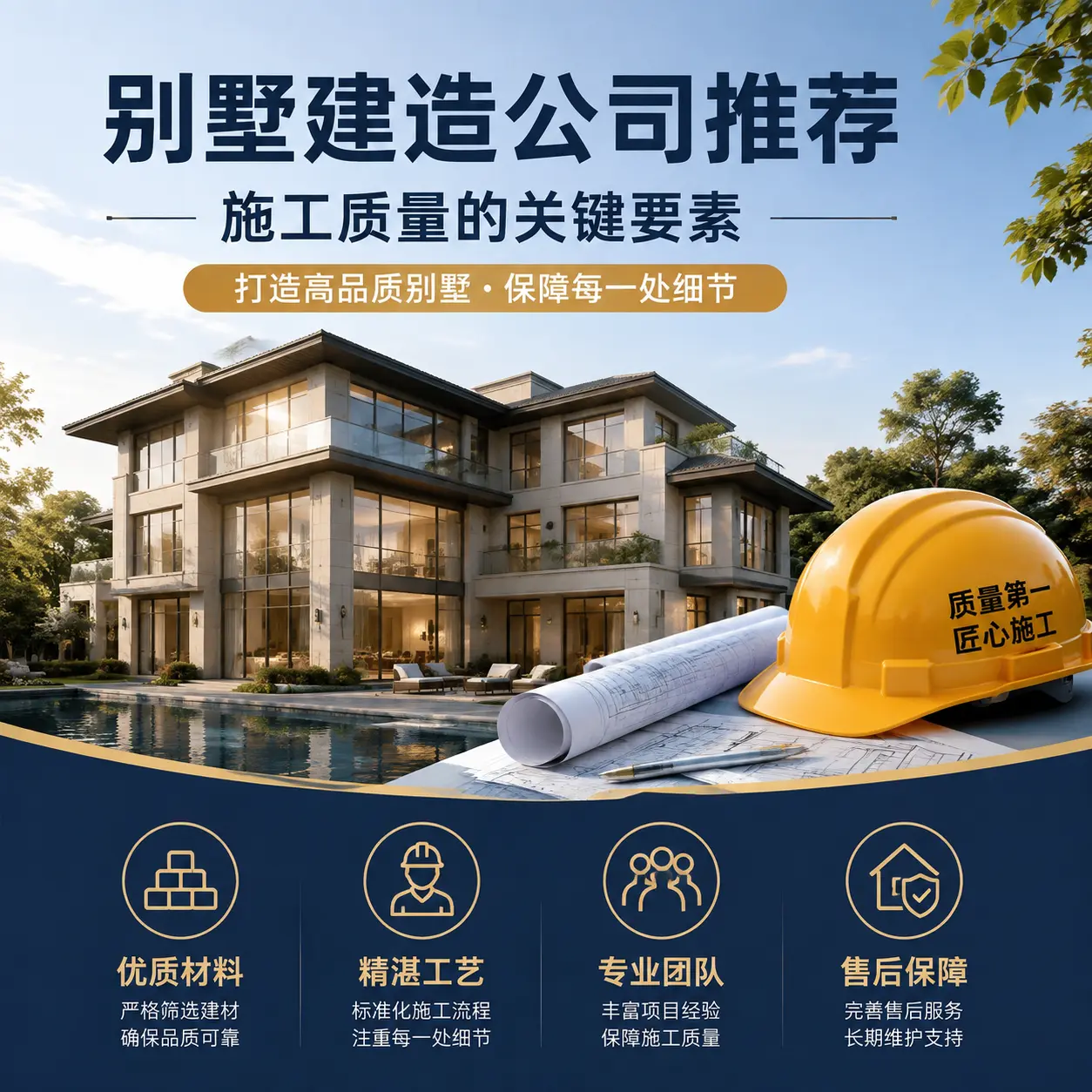 别墅建造公司推荐: 花溪 施工质量的关键要素