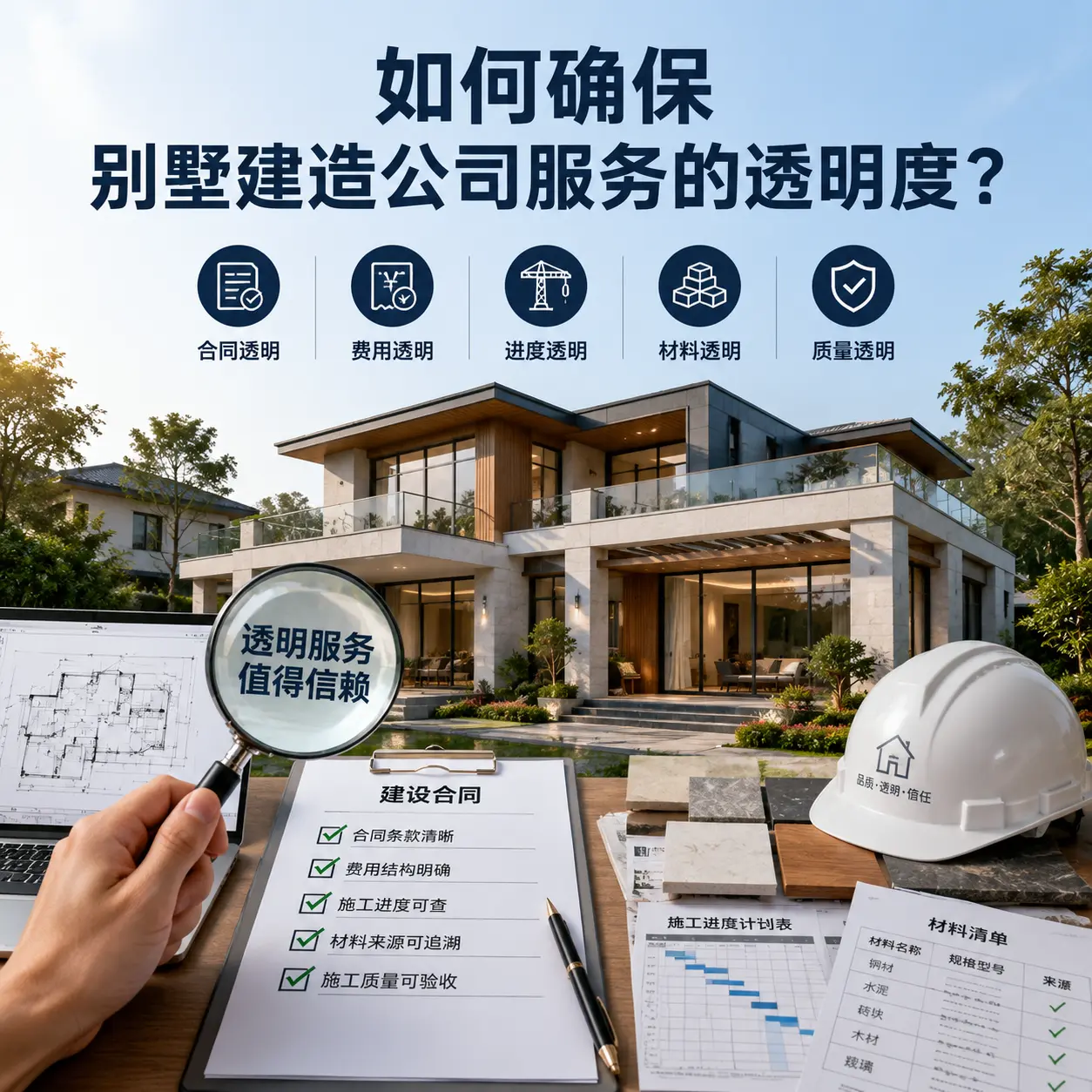在 花溪 如何确保别墅建造公司服务的透明度?