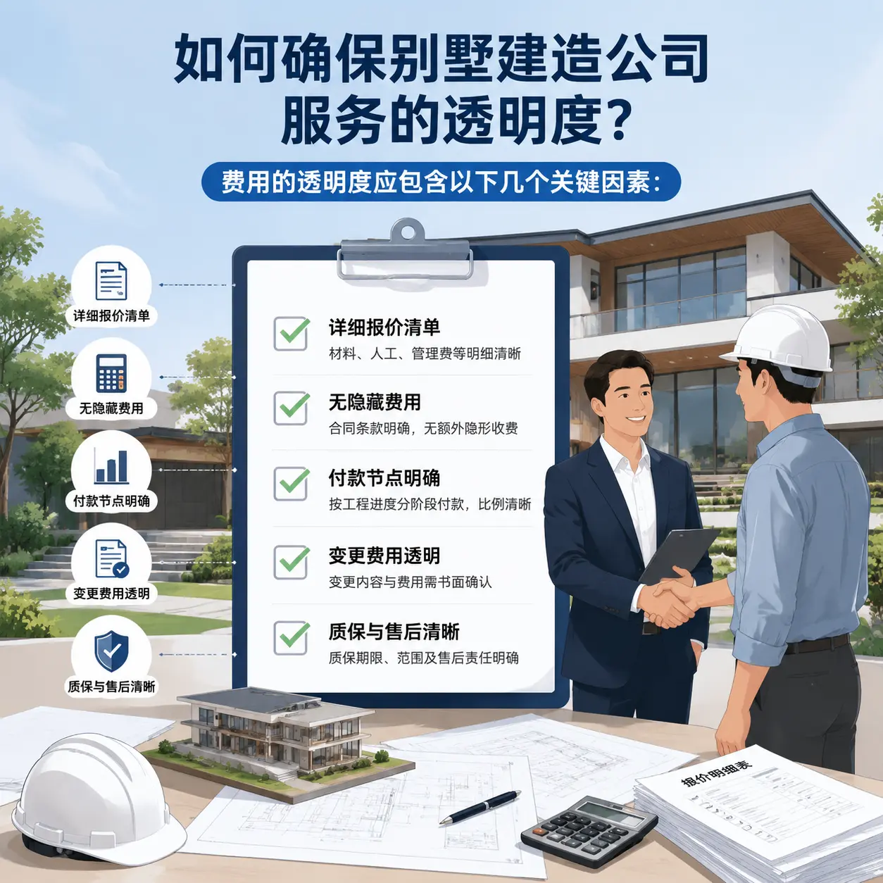 在 花溪 如何确保别墅建造公司服务的透明度?