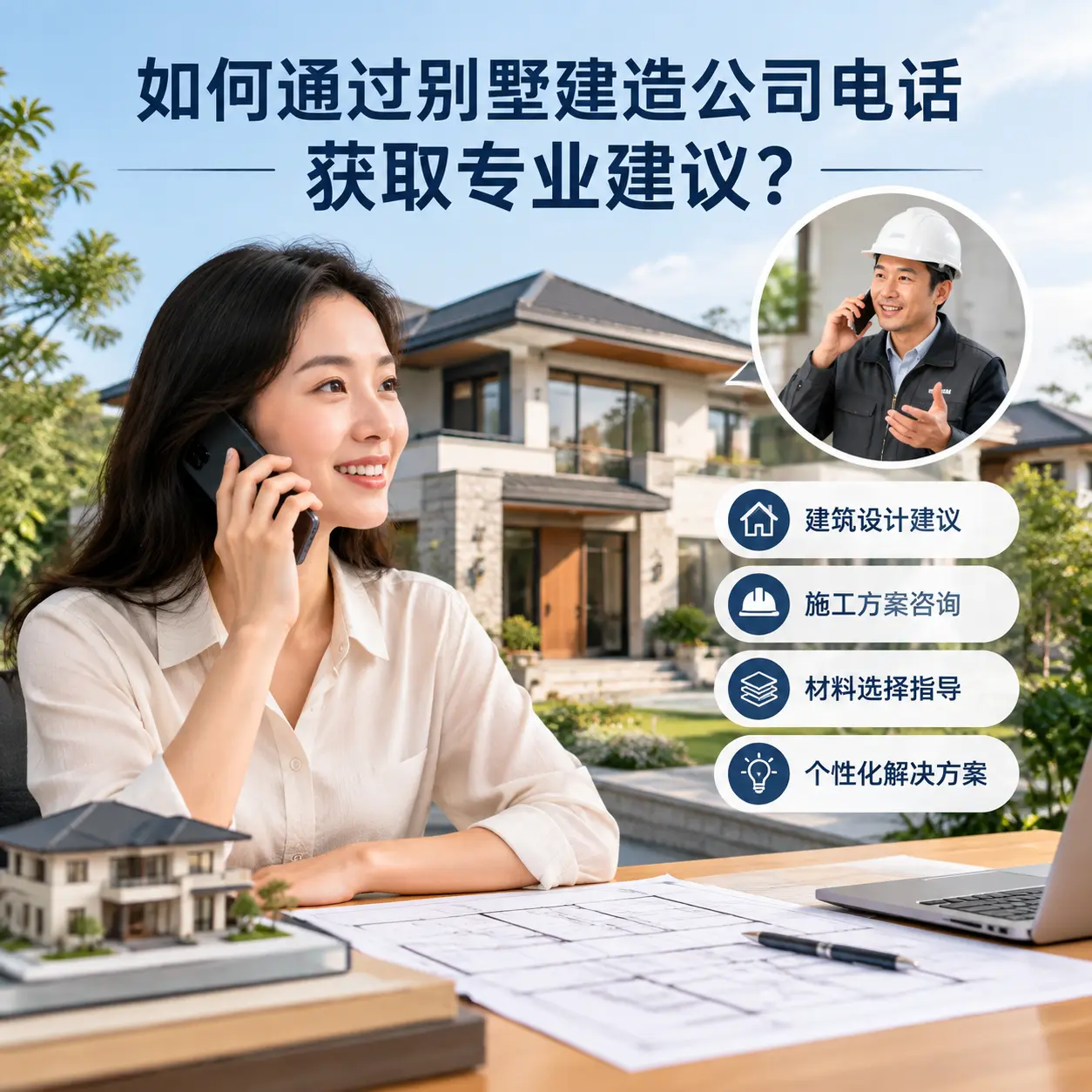 如何通过别墅建造公司电话获取专业建议?