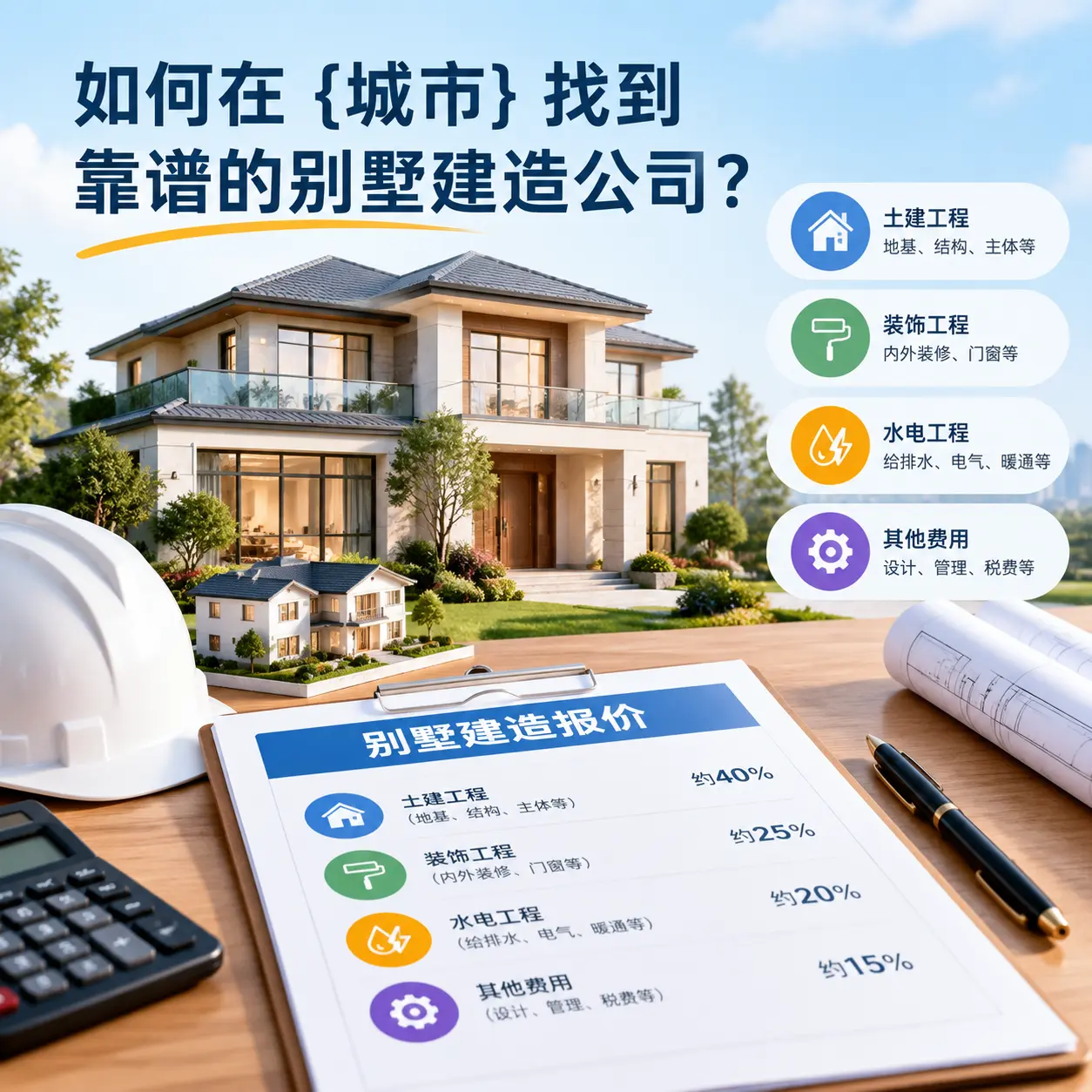 如何在 花溪 找到靠谱的别墅建造公司？