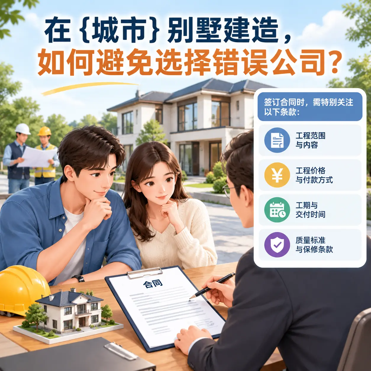 在 花溪 别墅建造，如何避免选择错误公司？