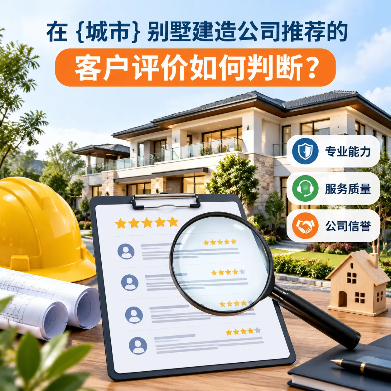 在 花溪 别墅建造公司推荐的客户评价如何判断？