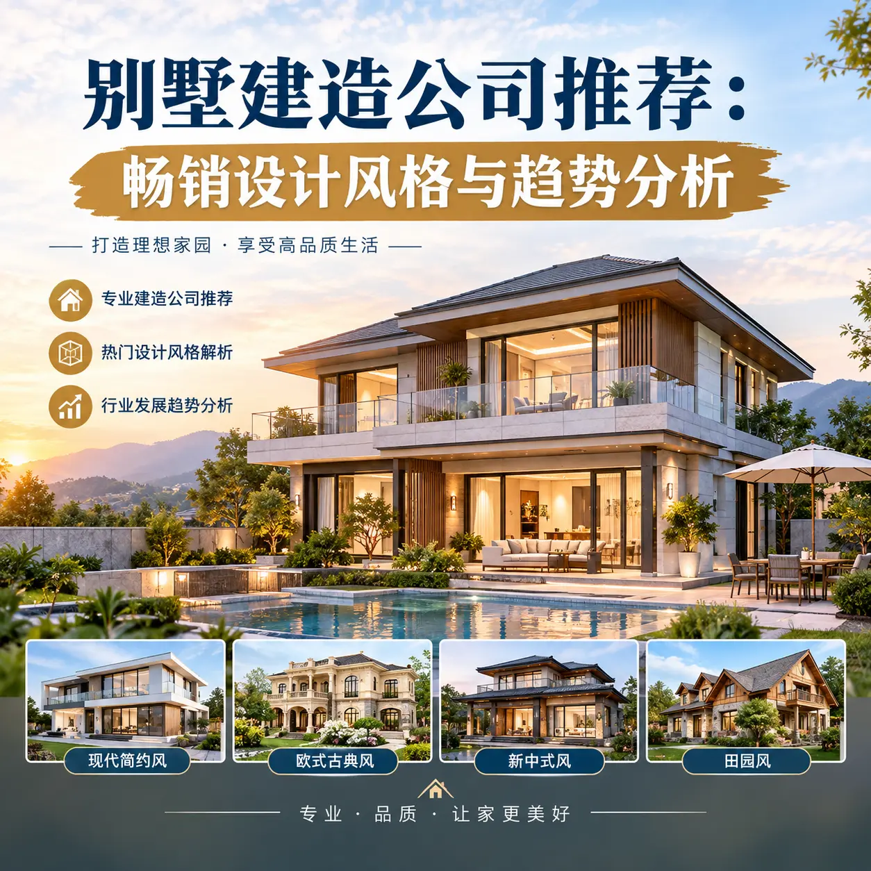 别墅建造公司推荐: 花溪 畅销设计风格与趋势分析