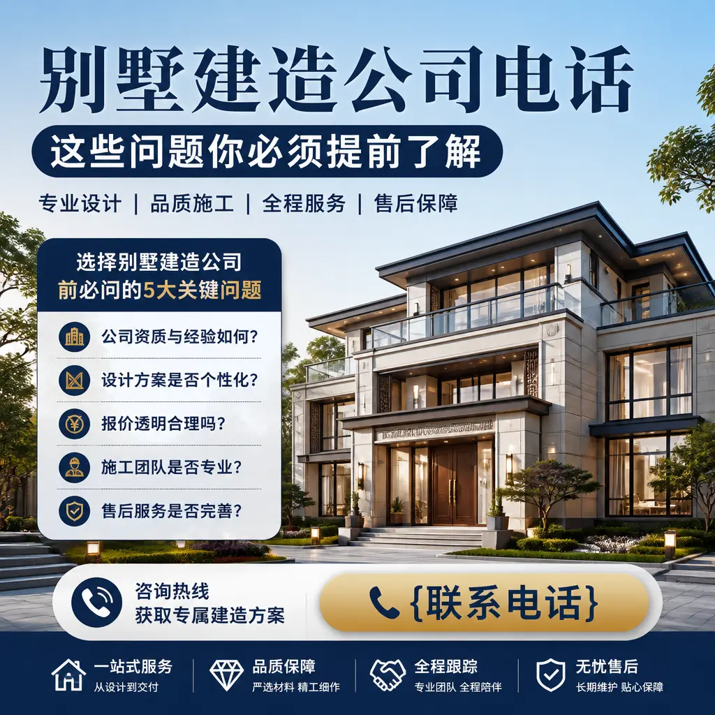 花溪别墅建造公司电话，这些问题你必须提前了解