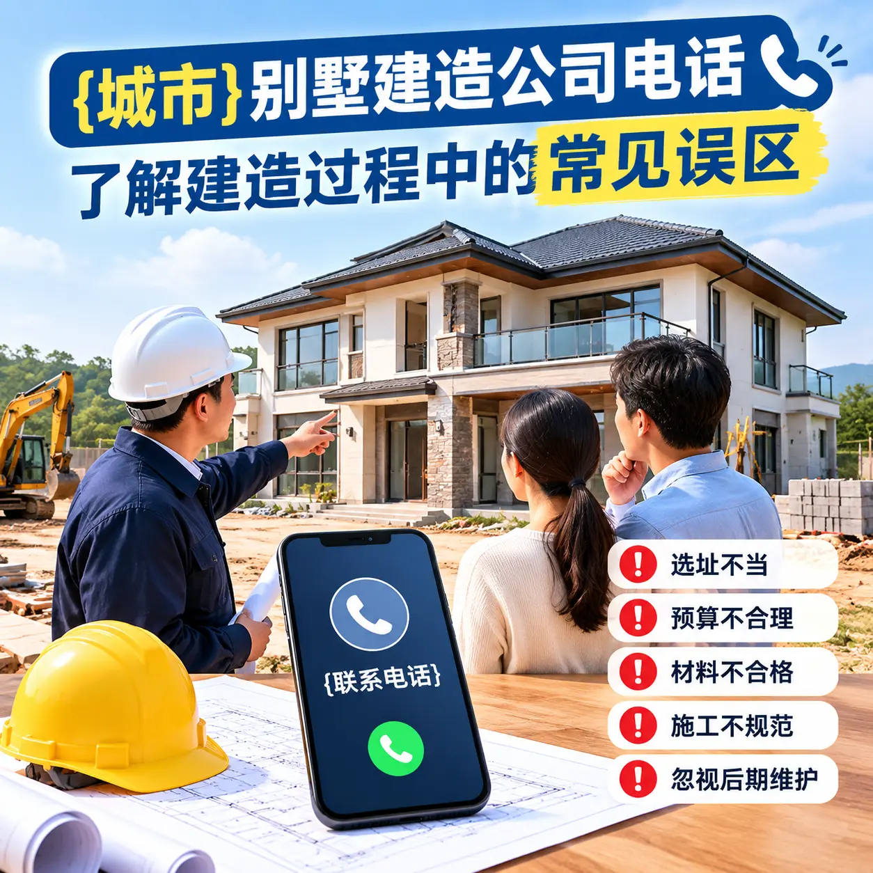 花溪别墅建造公司电话,了解建造过程中的常见误区